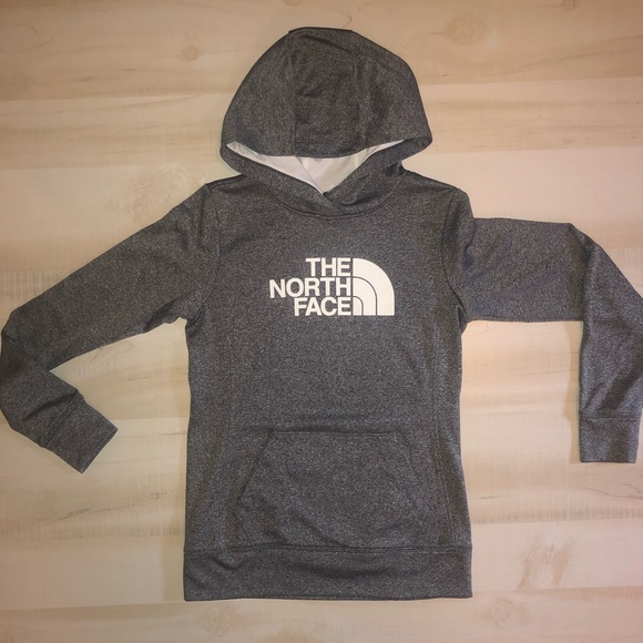 North Face Gray Pullover Hoodie Sweatshirt Small - Picture 2 of 8